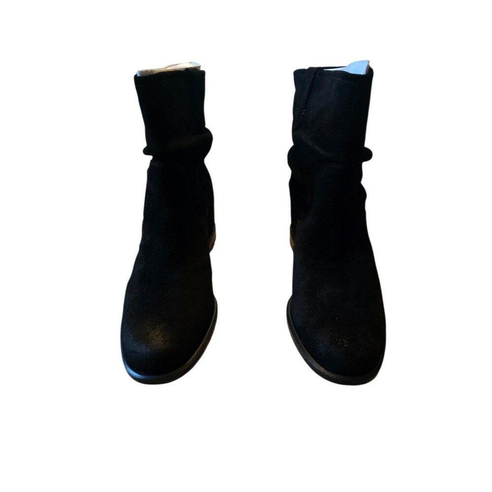 Linea Paolo TERRY-L Black Suede Ankle Bootie Size 10
